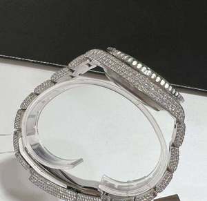 Montre pour homme de luxe VVS LAB Antique Diamond Silicone Stainless Steel Watch Sapphire Crystal Glass Dial Automatic Movement 41MM - Product Image 5