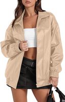 Veste en simili cuir surdimensionnée pour femme personnalisée |   Veste noire en PU à fermeture éclair |   Fabricant de vêtements de rue tendance OEM/ODM