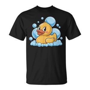 Maglietta con Paperella Gialla in Gomma, Prodotto Promozionale per la Cucina e il Bagno - Product Image 1