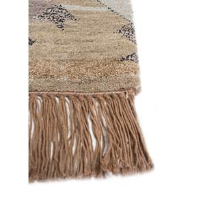 Tapis en laine et soie de bambou noué à la main Freedom Manchaha, ivoire, 10 mm, géométrique, pour la maison, le salon, le couloir, forme rectangulaire - Les-2005 - Product Image 4