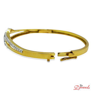 กำไลข้อมือทองคำแท้ 14K เพชรธรรมชาติ รับรองโดย IGI Ingemco ของขวัญวันครบรอบ คอลเลคชั่นผู้หญิง ขายส่ง - Product Image 3