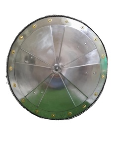 Bouclier Viking médiéval fabriqué à la main Pièce maîtresse en métal antique entièrement fonctionnelle pour article de jeu de rôle CHS0012 - Product Image 1