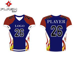 Tenues de football américain personnalisées professionnelles, imprimées, à manches courtes, en gros, ensembles de maillots et de pantalons réversibles - Product Image 3