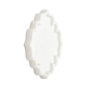 Élégant plateau de service en marbre blanc de style moghol améliore votre table à manger cet artisanat de Noël de haute qualité par un exportateur indien - Product Image 2