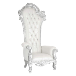 Sillas de trono elegantes blancas con respaldo alto para boda, silla para novio y novia, súper cómoda para el hogar, bodas, eventos y muebles de Hotel - Product Image 4