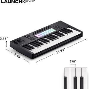 Clavier MIDI USB compact Novation Launchkey 25 MK4 neuf avec 25 touches et intégration DAW. Mode d'accord - Product Image 3