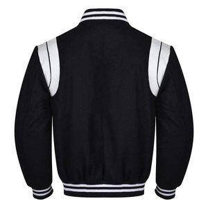 Veste universitaire unisexe tendance 2025 avec logo personnalisé, veste universitaire décontractée colorée classique pour couple - Product Image 3