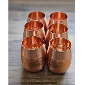 Tasses et verres à boire en cuivre pur pour bars et restaurants - Product Image 1