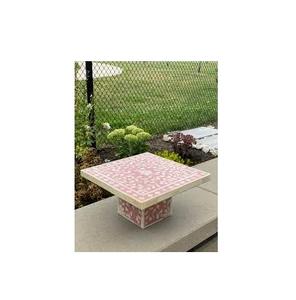 Support à gâteau incrusté d'os de haute qualité pour ustensiles de cuisine et restaurants, plateau tournant pour la décoration de gâteaux - Product Image 1