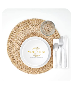 VietChoice Napperon en jacinthe d'eau naturelle 100% écologique personnalisable prix d'usine vente en gros OEM ODM Vietnam assiettes à vaisselle - Product Image 2