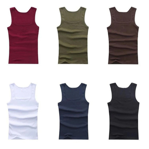 Camiseta sin mangas de algodón 100% para hombre, ropa de gimnasio transpirable con logotipo personalizado, servicio OEM, camiseta sin mangas, ropa - Product Image 1