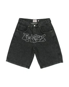Short en jean respirant délavé de haute qualité, short d'été personnalisé, short en coton imprimé 3D de qualité supérieure, jean pour hommes - Product Image 1