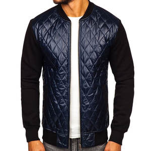 Blouson Bomber Homme Personnalisé Style Hip-Hop en Tissu Respirant et Élastique avec Lettrage en Polaire/Polyester - Product Image 1