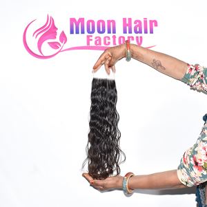 El mejor producto presenta extensiones de cabello humano Remy indio de aspecto natural, suave y sedoso, estilo ondulado disponible a un precio asequible por Export - Product Image 2