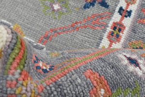 Super Sell 2024 Modern Oushak Alfombra persa Hermoso diseño floral Decoración de piso Lana hecha a mano Estilo tradicional para la venta - Product Image 3