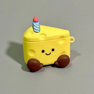 Cartoon <strong>Cute</strong> Cheese Wireless <strong>Earphone</strong> Silicon Cover Soft Silicone Case for Airpods 1 2 3 4 for Airpods 2 - Product Image 4
