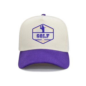 Casquettes de golf légères et respirantes en gros, séchage rapide, design bicolore, logo personnalisé imprimé, bande anti-transpiration intérieure Injae Vina VN - Product Image 1