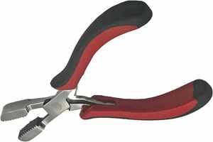 Instruments chirurgicaux du nombril pince d'extension de cheveux à la kératine professionnelle pointe plate outil de concassage de liaison de Fusion pré-collé 5.5 pouces CE - Product Image 5