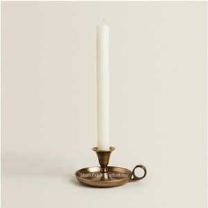 Lining Design Metal <b>Taper</b> <b>Candle</b> Holder Antique Gold Finished for Home & Christmas Table Decor Tapered <b>Candle</b> Holder - Product Image 3