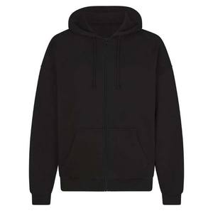 Sweats à capuche pour hommes avec cordon de serrage à épaules tombantes haute qualité pas cher prix sweats à capuche avec fermeture éclair Basics - Product Image 3