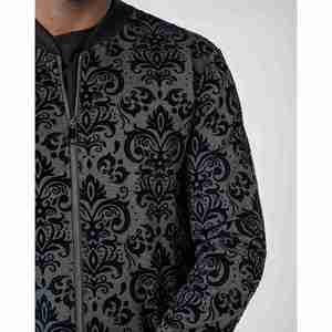 Bomber Jacquard floccato floreale da uomo - Product Image 1