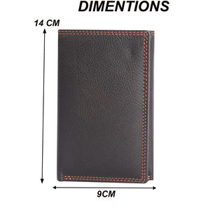 Portefeuille long unisexe en cuir avec fermeture à bouton Nouveau design de l'Inde pour ranger les cartes et l'argent - Product Image 6