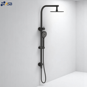 פליז מוסמך עופרת מקלחת מודרני כפול גשם ראש גשם עם סיום מקלחת חדר אמבטיה לוח מגדל מערכת לחץ נמוך - Product Image 5