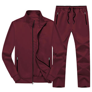 Vêtements d'entraînement Logo personnalisé Survêtements pour hommes Polyester Jogger Ensembles Fabricants Zipper Survêtement Lettre Imprimer Ensemble de survêtement - Product Image 2