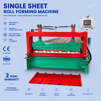 Machine de formage à froid de tôles trapézoïdales en acier verni coloré pour toiture