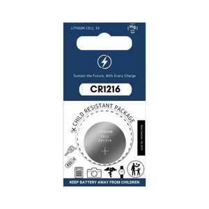 3V Lithium Cell CR1216 Primary Batteries BL1 CR1216 3V Lithium Battery for Consumer Electronics Made in China MSDS Certified - Product Image 2