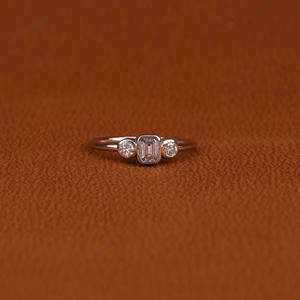 Anillo de Compromiso de Diamante Crecido en Laboratorio, Anillo de Boda de Lujo de Oro Macizo de 18 quilates, Solitario de Corte Esmeralda con Certificado IGI, Joyería para Mujer - Product Image 1
