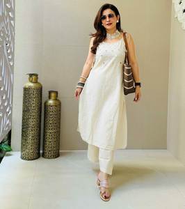 Colección de Diseñador SUMMER DHAMAKA, Salwar Kameez para Mujer, Secado Rápido, Tradicional, para Diwali/Fiestas de Boda, con Bordado - Product Image 3