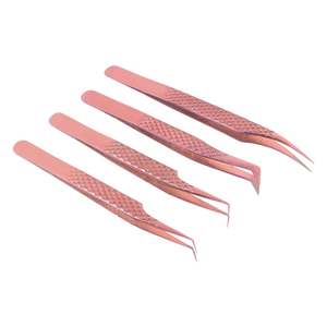 Pince à épiler manucure de haute qualité pointes incurvées ensemble de pinces à épiler extension de cils 4 pièces pince à épiler - Product Image 4