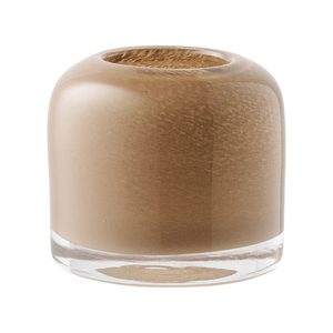 Mouth-Blown <b>Blush</b> <b>Brown</b> Candle Glass for Home Decor, Scented Candle Holders, and Luxury Interior Styling - Product Image 5