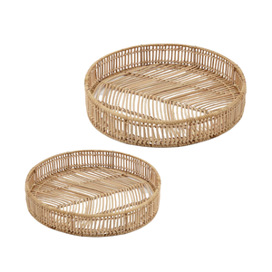Handcrafted WOVEN RATTAN SERVING <b>TRAY</b> Elegant and Durable <b>Tray</b> for Rustic, Environmental, and Boho Home Decor High Quality - Product Image 1