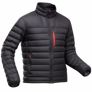 Veste d'hiver matelassée légère à manches longues de haute qualité pour homme, coupe-vent et respirante, avec col montant en toile personnalisable – Meilleure vente - Product Image 2