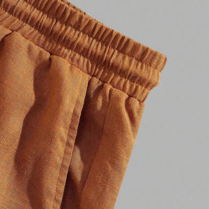 Ensembles courts d'été pour hommes en gros Logo personnalisé 100% coton 2 pièces ensembles boutonnés pour hommes - Product Image 4