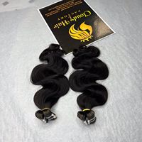 Extensions de cheveux vierges vietnamiennes à bandes adhésives 100% Body Wave, double trame machine, 8-40 pouces, de la collection Cloudyhair