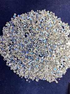 Cabujones de piedras preciosas de varios tamaños, piedra lunar de arcoíris Natural, redonda, de alta calidad, Fuego Azul, calibrados, venta al por mayor de fábrica - Product Image 4