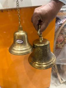 Cloches en laiton faites à la main de grande taille sur mesure adaptées aux temples de la maison et aux magasins de décoration pour la revente - Product Image 6