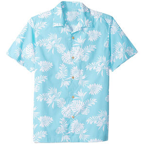 Men's <b>Linen</b> <b>Short</b> <b>Sleeve</b> Hawaiian <b>Shirt</b> for Summer Beach Holidays Casual Floral Print Aloha with Polo Collar - Product Image 2
