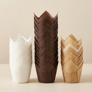 Vasos de Papel Desechables para Pastel con Impresión Personalizada, Revestimientos para Hornear de Grado Alimenticio - Product Image 3