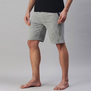 Pantalones cortos de entrenamiento de cintura media para hombre, algodón de alta calidad, patrón sólido transpirable para uso informal, ¡gran oferta! - Product Image 4