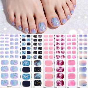 Bandes de gel pour ongles et orteils, couleur unie, style français, pour usage domestique et quotidien, sans UV, pré-cuites, sans <span class=keywords><strong>lampe</strong></span> UV - Product Image 6