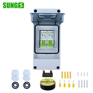 EV xe IP65 PV không thấm nước 3-Way mảng Combiner Box HT-3 1P + 1P AC ngoài trời MCB phân phối điện thiết bị chuyển mạch - Product Image 2