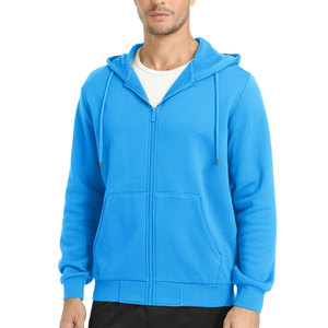 2026 New Design Solid Winter Zipper Hoodies 100% Cotton Eco-Friendly Quick Dry Breathable Lightweight Men's Customizable - Product Image 1