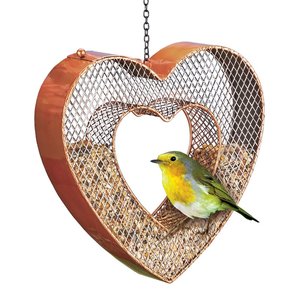 Mangeoire à oiseaux tout en métal Ak Brass, sans bois et sans plastique, mangeoire sauvage suspendue en métal - Product Image 6