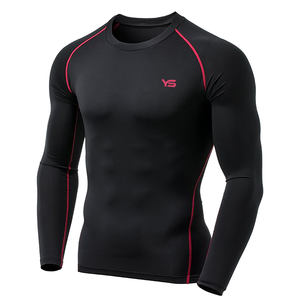 Chemise de Compression à manches longues pour hommes, vêtements de Compression de protection contre les éruptions cutanées avec Logo personnalisé par Yaseen Sports - Product Image 3