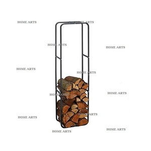 Highest Quality Black Color <b>Log</b> Storage Holder Designer Customized Shape Iron <b>Log</b> <b>Rack</b> From Best Exporter In India - Product Image 2
