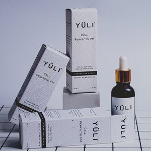 Embalaje de carpetas marrones impresas personalizadas para suero esencial C 30ml ingredientes naturales orgánicos suplemento embalaje de envío - Product Image 2